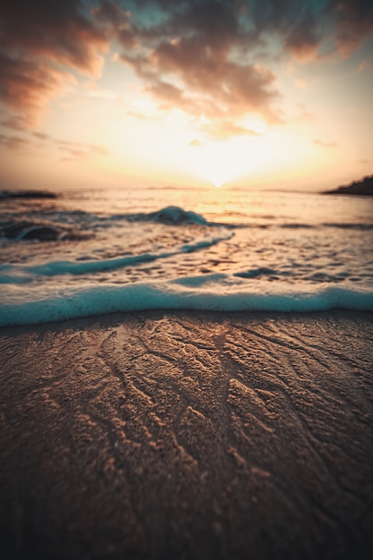 Beautiful sunset on the beach