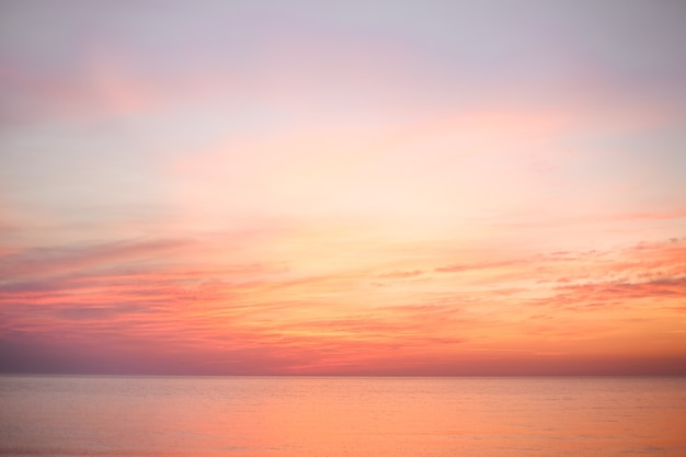 Beautiful sunset at Black sea in Georgia