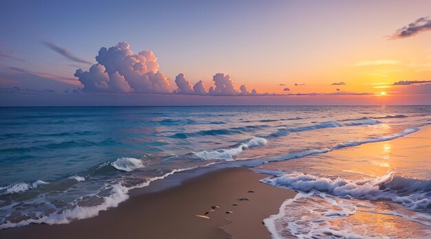 Beautiful sunset and coastline views