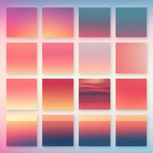 Photo beautiful sunset gradient wallpapper