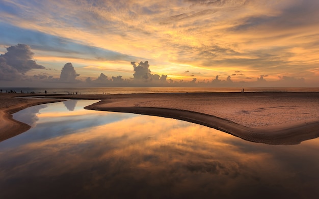 Beautiful sunset at Karon beach in Phuket, Thailand