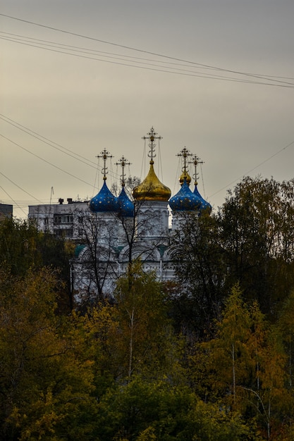 Beautiful sunset over the Orthodox Church