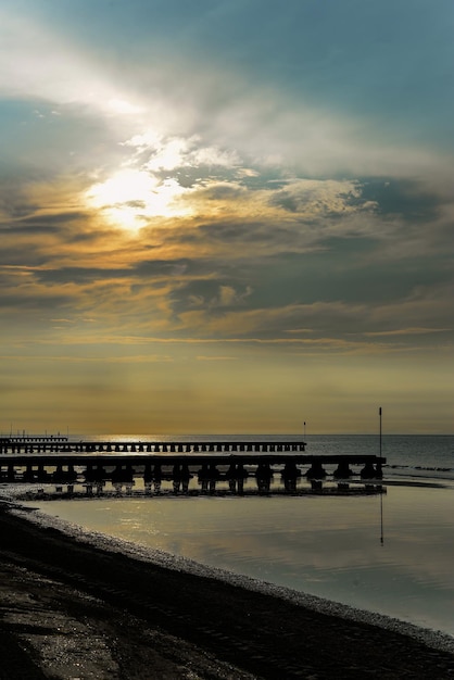 Beautiful sunset over the sea