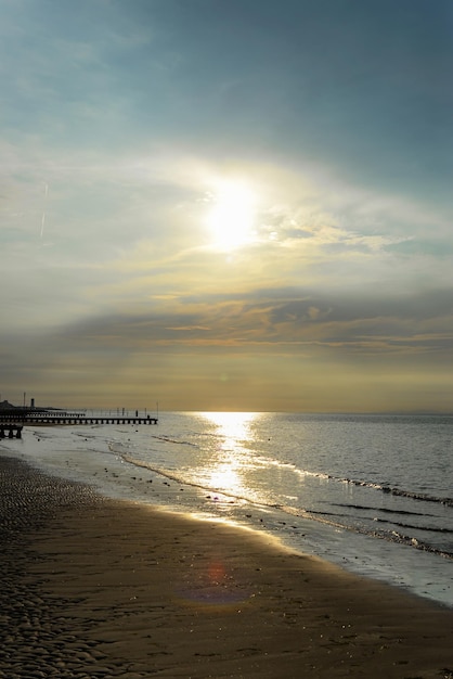 Beautiful sunset over the sea