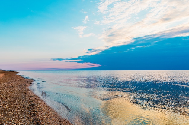 Beautiful Sunset in the sea