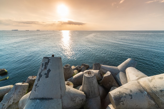 Beautiful sunset seascape