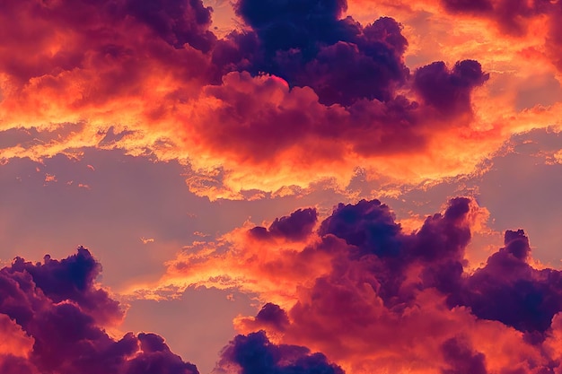 Sunset Sky Clouds Scenery 4K Wallpaper iPhone HD Phone #6210f