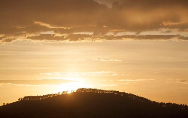 Beautiful sunset sky