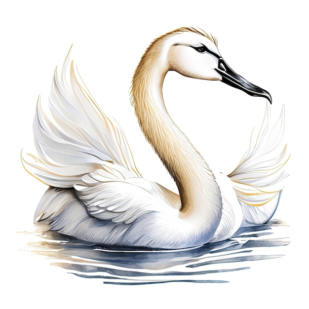 a beautiful swan