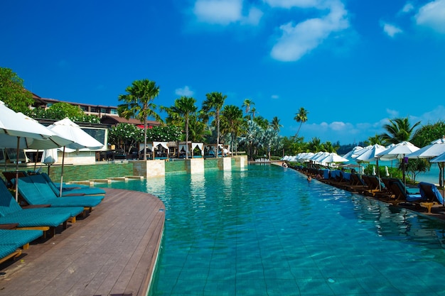 Beautiful swimming pool in Thailand