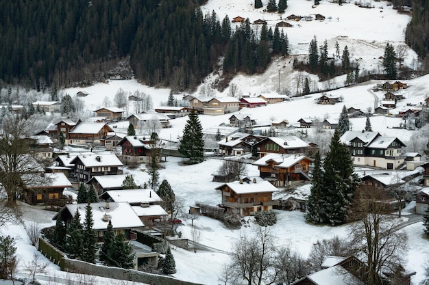 Photo the beautiful swiss alpine village of grindelwald