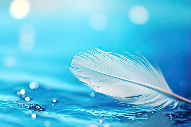Photo beautiful symbolic macro image of fragility and purity nature in form of perfect round water