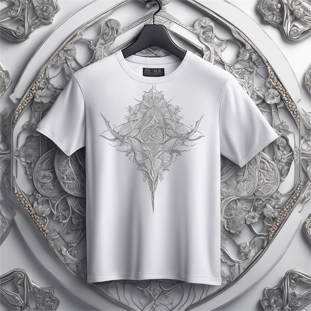 Photo beautiful t shirt design concept art