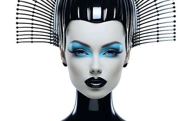 Beautiful tall women robot