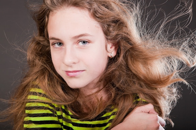 Beautiful teen girl portrait