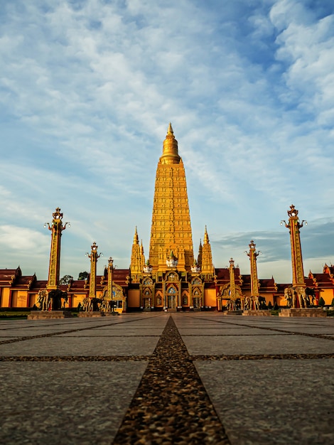 Beautiful temples in the morning, Thailand