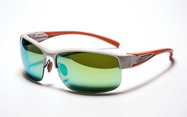 Красивые теннисные солнцезащитные очки 3D персонаж изолирован на белом фоне