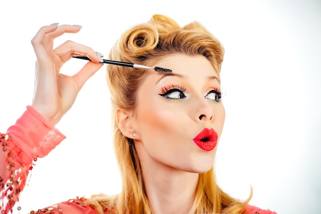 Beautiful thick eyebrows pin up perfect eyebrows makeup correction funny eyebrow