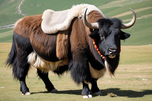 Photo beautiful tibetan yak