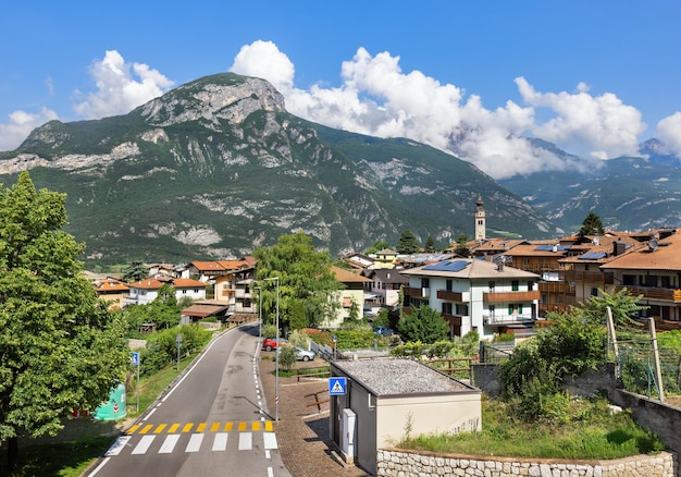 beautiful town of Besenello in Trento region