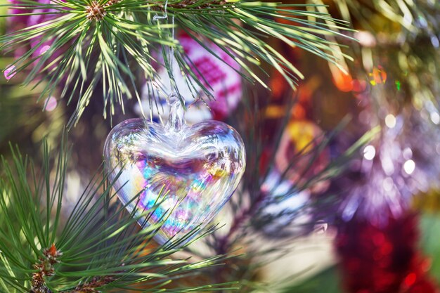 Photo beautiful traditional christmas decor closeup