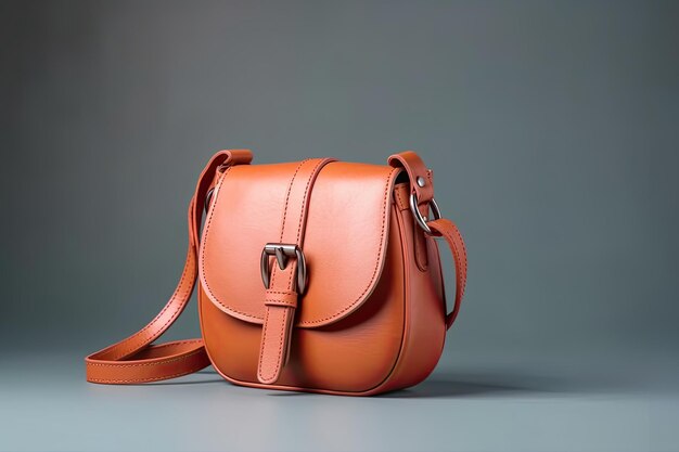 Beautiful Trendy Smooth Youth Women's Handbag In Bright Terracotta Color