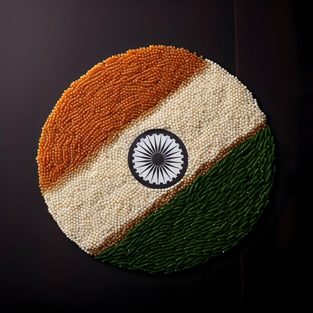 Beautiful tricolor indian flag type