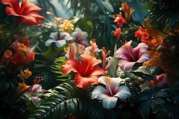 beautiful tropic flowers