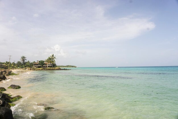 Beautiful tropical beach in central america