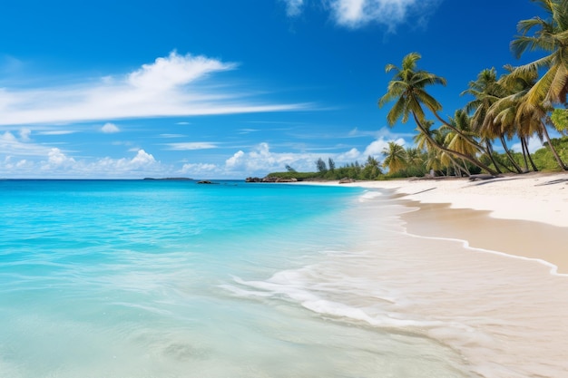 Красивый тропический пляж Генеративный искусственный интеллект
