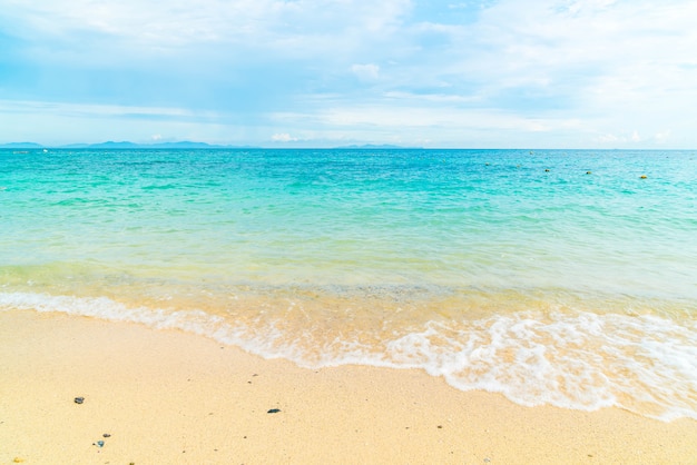 Bellissima spiaggia tropicale e paesaggio marino