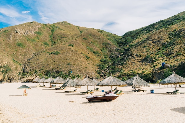 Beautiful tropical beach, sea in summer