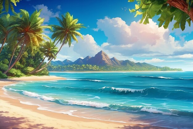 Beautiful tropical beach and sea