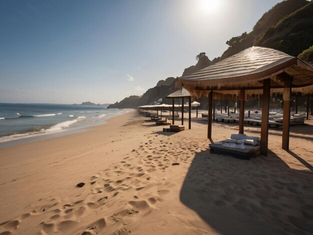 Photo beautiful tropical beach and sea