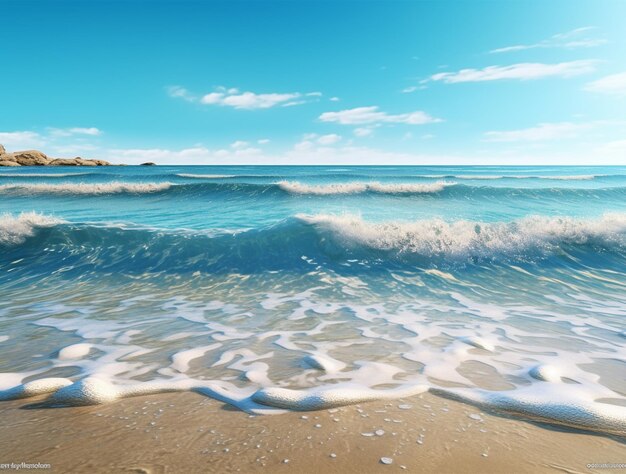 Beautiful tropical beach and summer sea