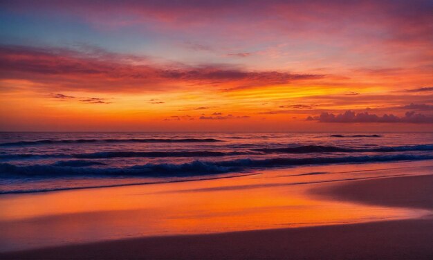 Photo beautiful tropical beach with white sand