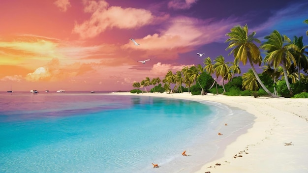 Beautiful tropical beach