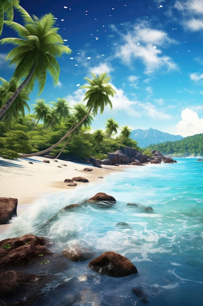 beautiful tropical beach