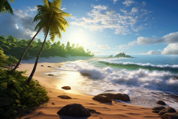 beautiful tropical beach