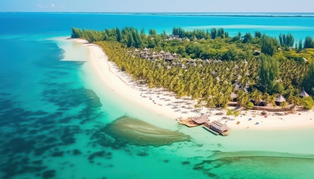 Foto la bellissima isola tropicale