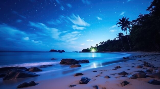 Beautiful tropical ocean coast deserted