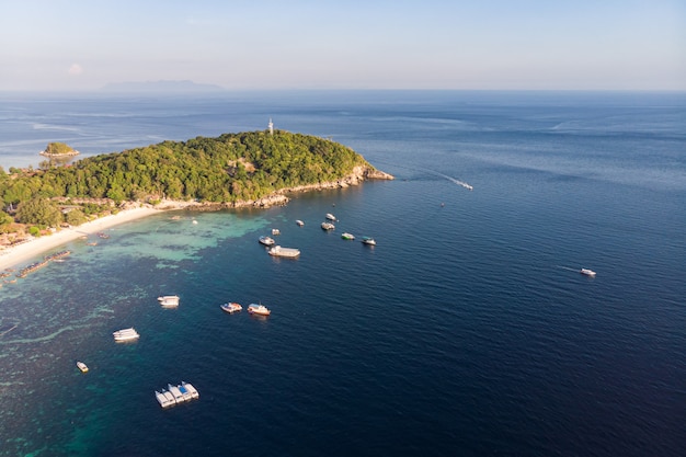 Beautiful tropical sea with island in andaman