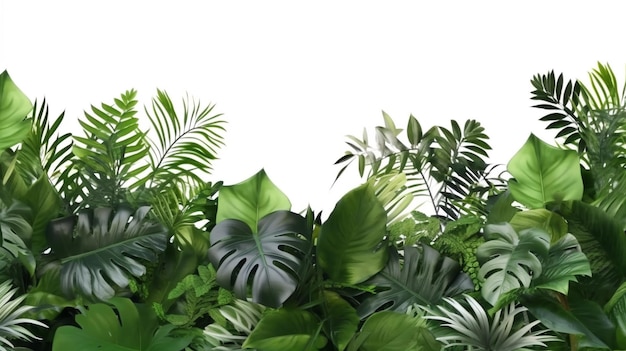 Beautiful tropical summer plant background