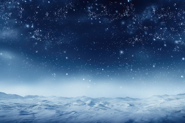 Beautiful ultrawide background image of light snowfall