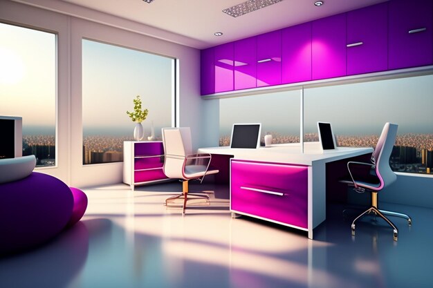 beautiful and unique office interior design