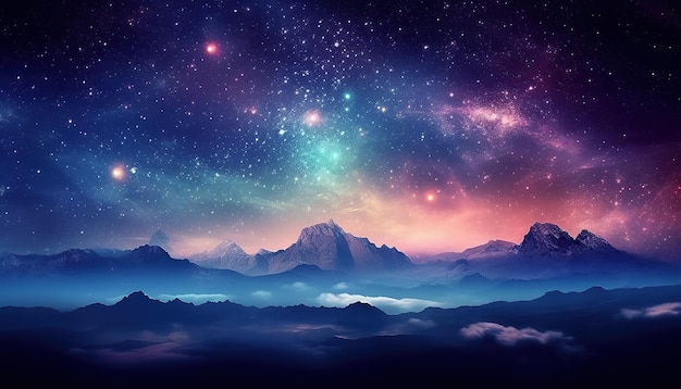 Beautiful universe starry sky milky way starry night sky stars wallpaper background