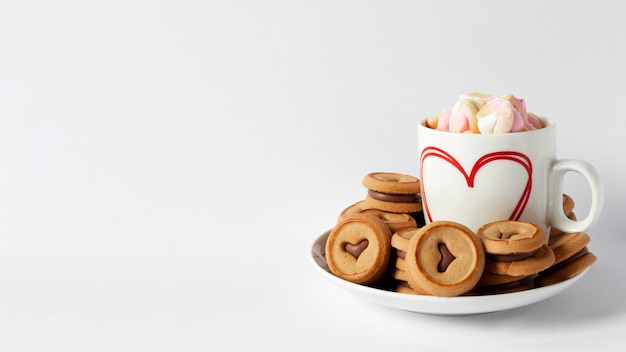 beautiful valentine's day concept with copy space