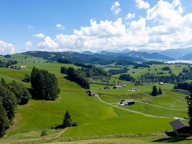 A beautiful valley in Switzerland