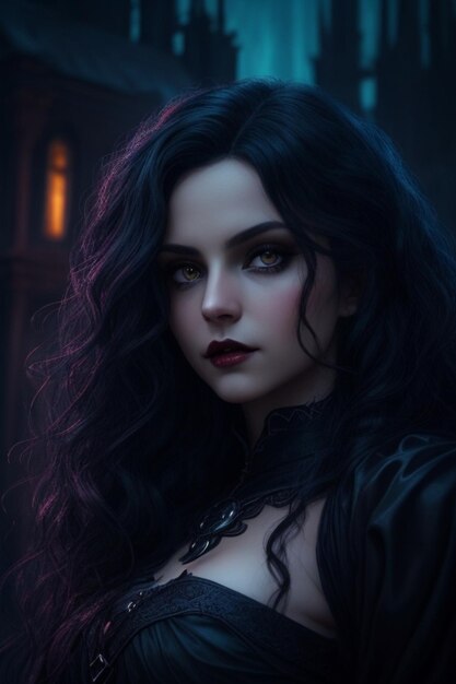 beautiful vampire girl