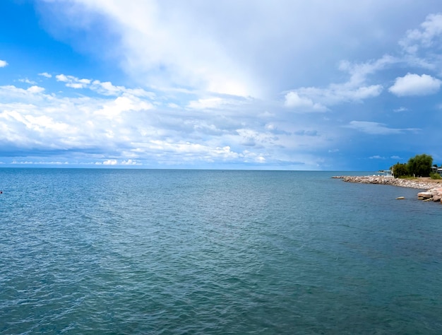 Beautiful variety of colors at Lake Issykkul